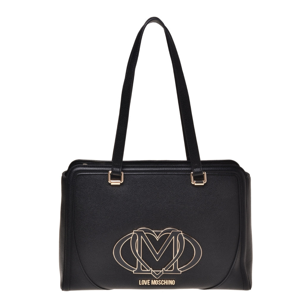 Love Moschino Borsa PU NERO CON MANICI LUNGHI