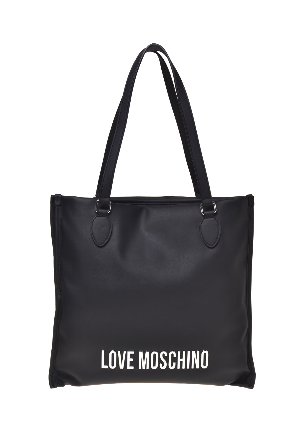 Love Moschino Borsa PU GRS NERO con Logo Galvanico al Nikel