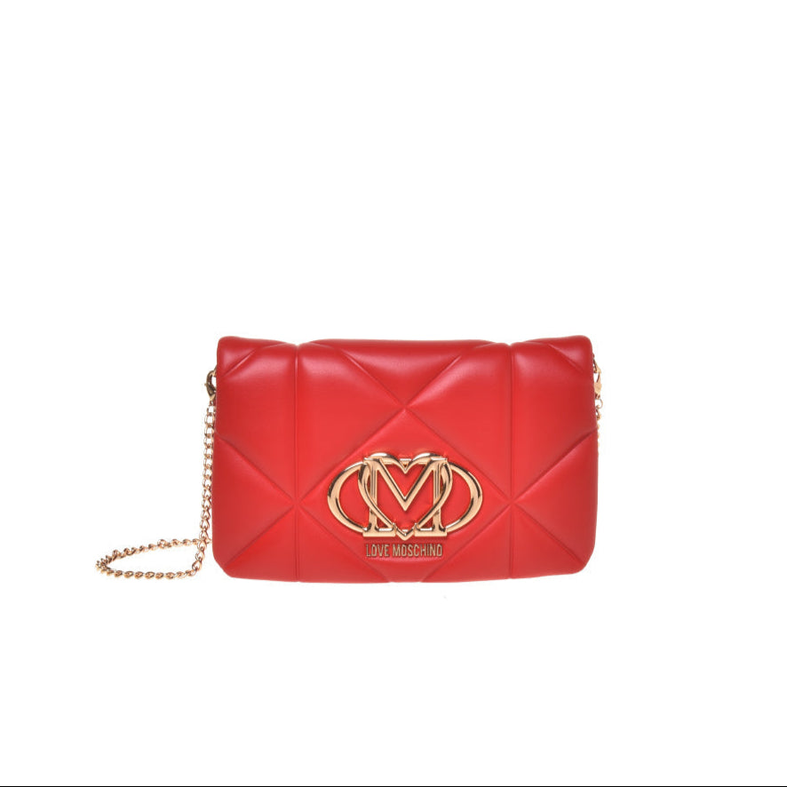 Love Moschino BORSA PU EMBOSSED ROSSO