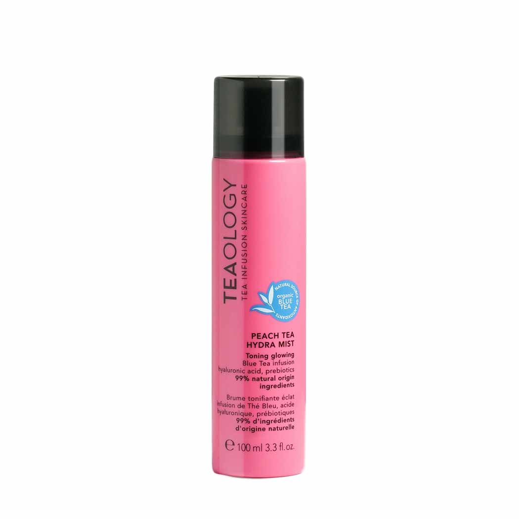 Teology Peach Tea Spray viso idratante, illuminante con acido ialuronico