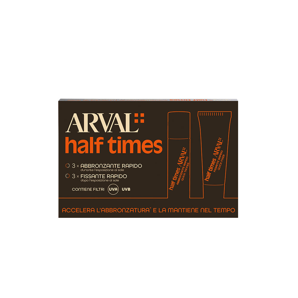 ARVAL SUN HALF TIMES SPF6 ABBRONZANTE RAPIDO + FISSANTE RAPIDO 3X10 ML