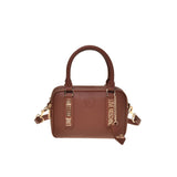 Love Moschino BORSA VITELLO + PU CASTAGNA