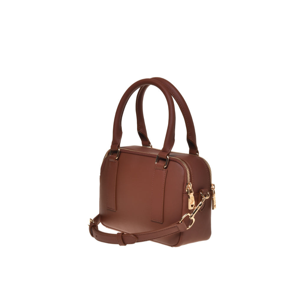 Love Moschino BORSA VITELLO + PU CASTAGNA