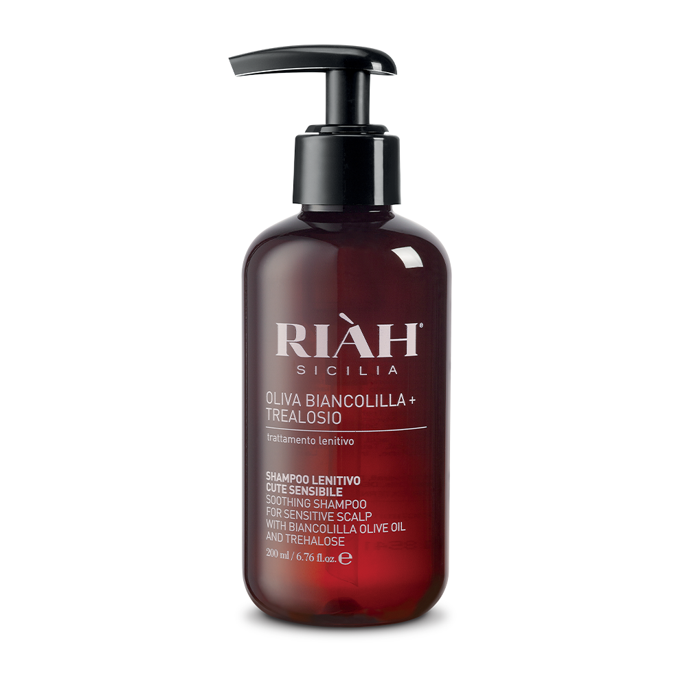 Riàh Shampoo Lenitivo Cute Sensibile Oliva Biancolilla+Trealosio