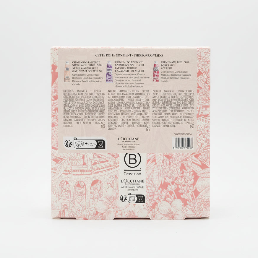 L'Occitane Trio Crema Mani - Néroli & Orchidée - Lavande Blanche - Rose